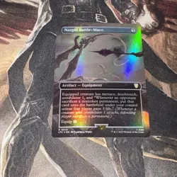 Nazgul Battle-Mace X1 Mtg Lord Of The Rings Nm Borderless Foil - Image 1