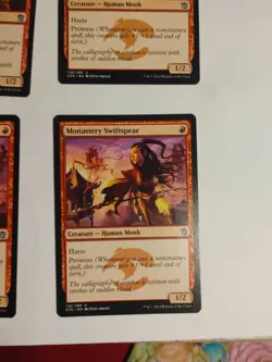 4 X Monastery Swiftspear, English Khans of Tarkir MTG Magic - Image 4