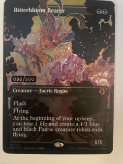 Bitterbloom Bearer SERIALIZED Foil 098/500 NM Lorwyn Eclipsed - Image 2