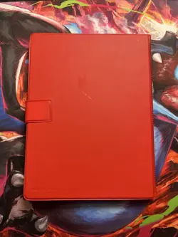 1999 Red Pikachu Pokemon Card Binder 4 Pockets, 120 Slots, Vintage - Image 2