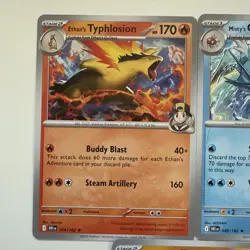 Pokemon Destined Rivals 3x NON-Holo Rares - typhlosion/tyranitar/gyarados - Image 2