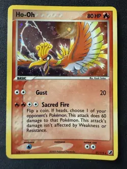 Ho-Oh 27/115 Pokemon Unseen Forces Cosmos Holo LP - Image 1