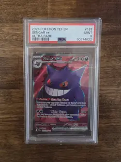 Pokemon Gengar EX Holo PSA 9 Temporal Forces 193/162 SV0 - Image 1