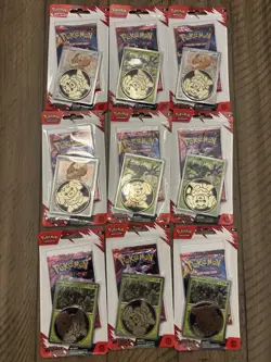 Pokemon Scarlet and Violet Destined Rivals Single Pack Blister Pack Sealed x9 - Image 1