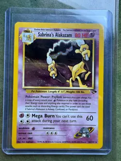 Sabrina's Alakazam 16/132 Holo Rare Gym Challenge Pokemon WOTC 2000 LP - Image 1