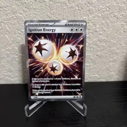 Ignition Energy 124/094 Mega Evolution Phantasmal Flames Holo Pokemon TCG NM - Image 1