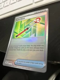 Pokemon Prismatic Evolutions Roto-Stick 127/131 (Pokeball Pattern) Holo NM - Image 2