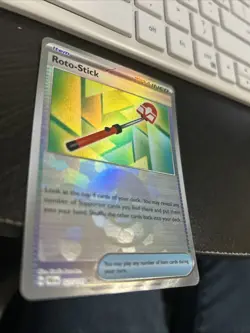 Pokemon Prismatic Evolutions Roto-Stick 127/131 (Pokeball Pattern) Holo NM - Image 3