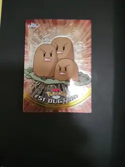 2000 Pokemon Topps Chrome Series 1 - DUGTRIO - Foil Base #51 - Image 1