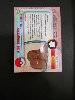 2000 Pokemon Topps Chrome Series 1 - DUGTRIO - Foil Base #51 - Image 4