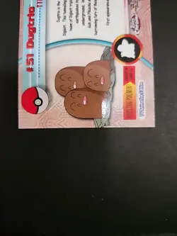 2000 Pokemon Topps Chrome Series 1 - DUGTRIO - Foil Base #51 - Image 5
