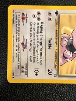 Pokemon TCG Granbull 37/111 1st Edition Neo Genesis Regular Uncommon Mint - Image 3
