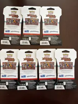 Pokemon TCG Destined Rivals Sleeved Booster Packs Lot Of 7 Factory Sealed New - Image 2