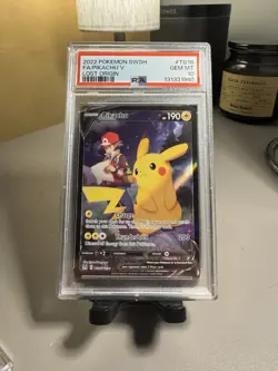 2022 Pokemon SWSH FA/Pikachu V Lost origin PSA 10 - Image 1