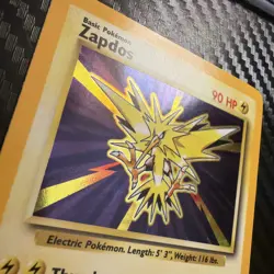 LP ⚡ Zapdos Holo [English WOTC Base Set Unlimited 16/102] Pokemon - Image 2