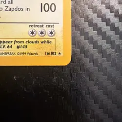 LP ⚡ Zapdos Holo [English WOTC Base Set Unlimited 16/102] Pokemon - Image 4