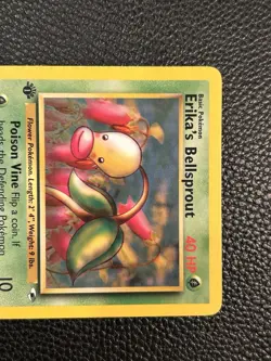 2000 Pokemon Gym Heroes Erika's Bellsprout 75/132 1st Edition WotC Vintage - Image 2