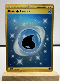 Pokemon TCG Basic Water Energy 279/193 Hyper Rare Paldea Evolved - Image 1