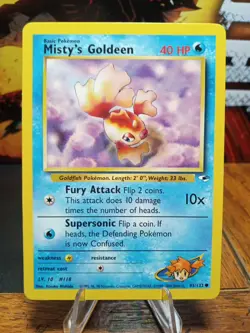 2000 Pokemon Gym Heroes Misty's Goldeen #85 Extremely LP - Image 1