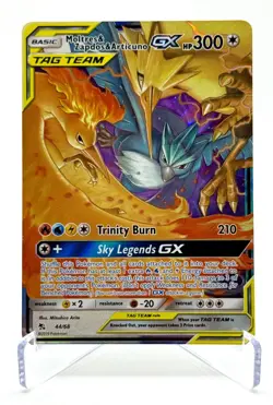 2019 Pokemon Hidden Fates Moltres Zapdos Articuno GX 44/68 Tag Team - Image 1