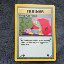 1st Edition Trainer Goop Gas Attack NM🔥 Team Rocket-2000 Pokemon - Image 1