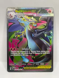 Mega Charizard X ex Ultra Rare Pokemon TCG Phantasmal Flames 109/094 - Image 1