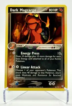 Pokemon TCG Dark Magcargo 38/109 EX Team Rocket Returns 2004 Uncommon Non Holo - Image 1
