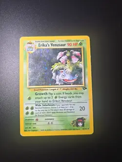 2000 Gym Challenge Erika's Venusaur 4/132 Holo Pokemon TCG - Image 1