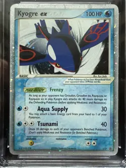 Pokemon Kyogre ex Collector's Tins Black Star Promo Nintendo Promos 037 CGC 5.5 - Image 2