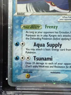 Pokemon Kyogre ex Collector's Tins Black Star Promo Nintendo Promos 037 CGC 5.5 - Image 5