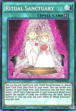 Ritual Sanctuary-Secret Rare - 1st Edition - DRL3-EN016 - Dragons of Legend: ... - Image 1