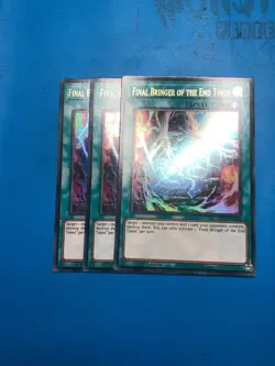 YUGIOH 3x Ultra Rare Final Bringer Of The End Times MP25-EN254 1st Edition - Image 1