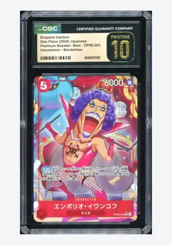 One Piece CGC 10 PRISTINE Emporio Ivankov UC Borderless 2024 OP06-003 PRB01 JPN - Image 1