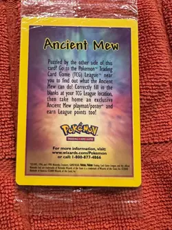 Sealed Ancient Mew Pokemon New Movie Promo Holo Foil Rare 1999-2000 Card - Image 2