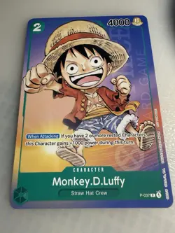 One Piece Card Game - Monkey D. Luffy Bandai Fest 24-25 P-037 Sealed NonFoil - Image 1