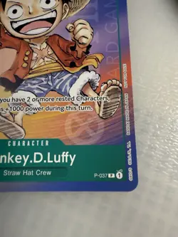 One Piece Card Game - Monkey D. Luffy Bandai Fest 24-25 P-037 Sealed NonFoil - Image 3