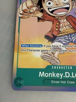 One Piece Card Game - Monkey D. Luffy Bandai Fest 24-25 P-037 Sealed NonFoil - Image 4