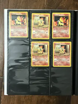 (5) Pokemon Card collection - Cyndaquil Neo Genesis - 1st Edition WOTC Vintage - Image 1