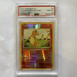 Pokemon Charmander 9/108 Evolutions Reverse Holo Common PSA 8 English Card - Image 1
