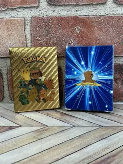 55Pcs Pokemon Card Foil GOLD CARDS TCG GX Vmax GX Card Charizard Rare + 53 More - Image 1