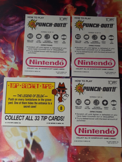 Lot of 4 Punch Out 1989 Nintendo Game Pack Cards LP-NM - Image 2