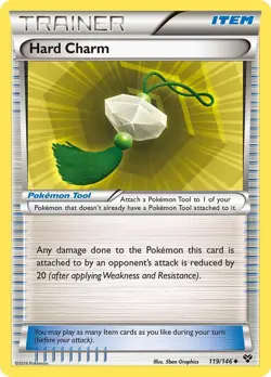 Hard Charm XY Base Set 119/146 NM English Pokemon Card - Image 1