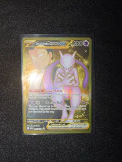 Pokemon Mewtwo EX TCG Hyper Rare Card Team Rockets 240/182 Destined Rivals - Image 1