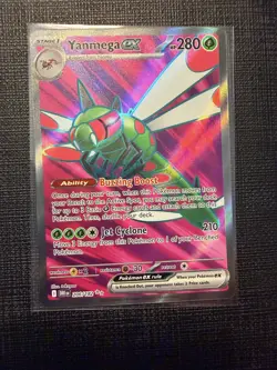 Pokemon TCG Yanmega EX Holo Card Destined Rivals Ultra Rare 206/182 - Image 1