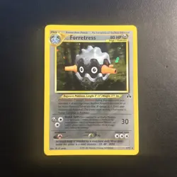 Forretress 2/75 Neo Discovery Pokemon Card Unlimited Holo Rare Lightly Played LP - Image 1
