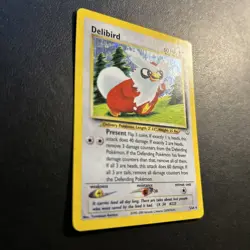 Delibird 5/64 Neo Revelation Unlimited Pokemon Card Holo Rare Moderately Played - Image 2