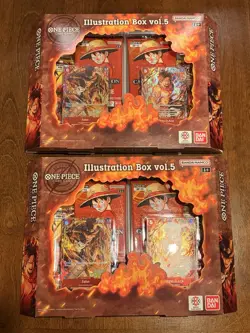 Bandai One Piece Card Game Illustration Box Vol 5 Lot 2 Brand New Factory Sealed - Image 1
