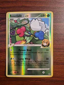 Roserade GL - 12/111 - Rising Rivals Reverse Holo Rare Pokemon Card - Image 1