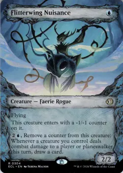 MTG Flitterwing Nuisance (Showcase) (304) | NM | Lorwyn Eclipsed {ECL} - Image 1