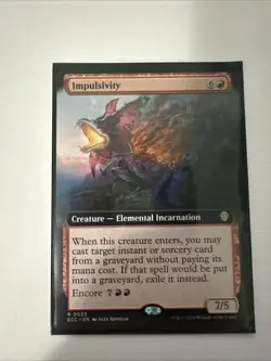 Impulsivity (Extended Art) Commander: Lorwyn Eclipsed Regular - Image 1